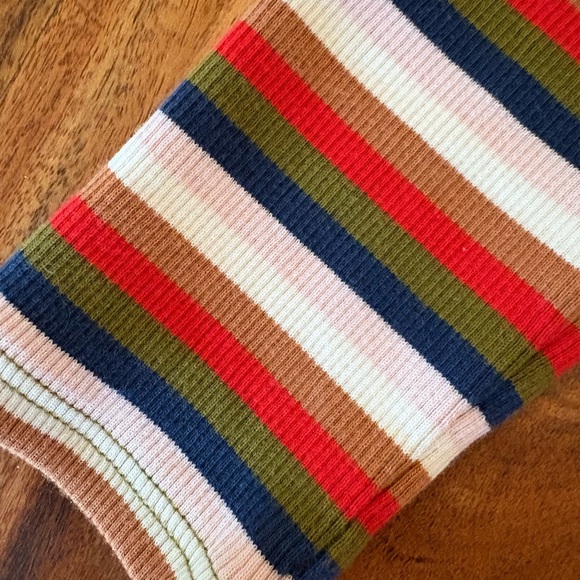 Veronica Beard Jeans Women’s Cedar Multi Striped Ribbed Turtleneck XS Shirt Top - Picture 9 of 9